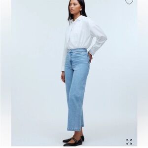 Madewell Emmett Wide Leg Jeans Light Wash Size 26